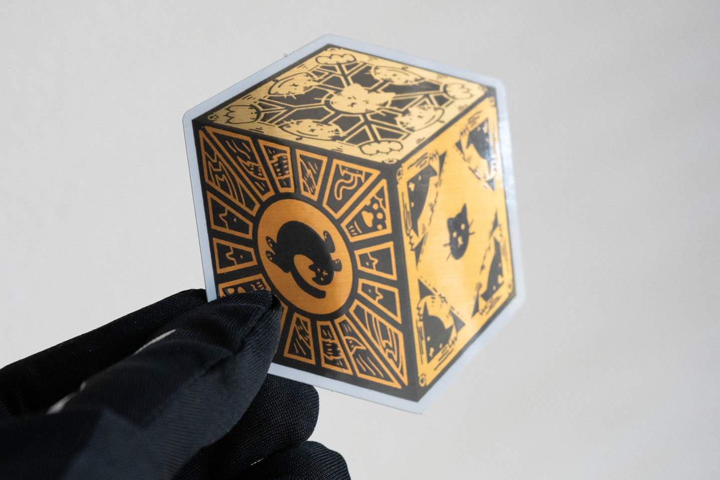 Gold Cat Lament Configuration Sticker