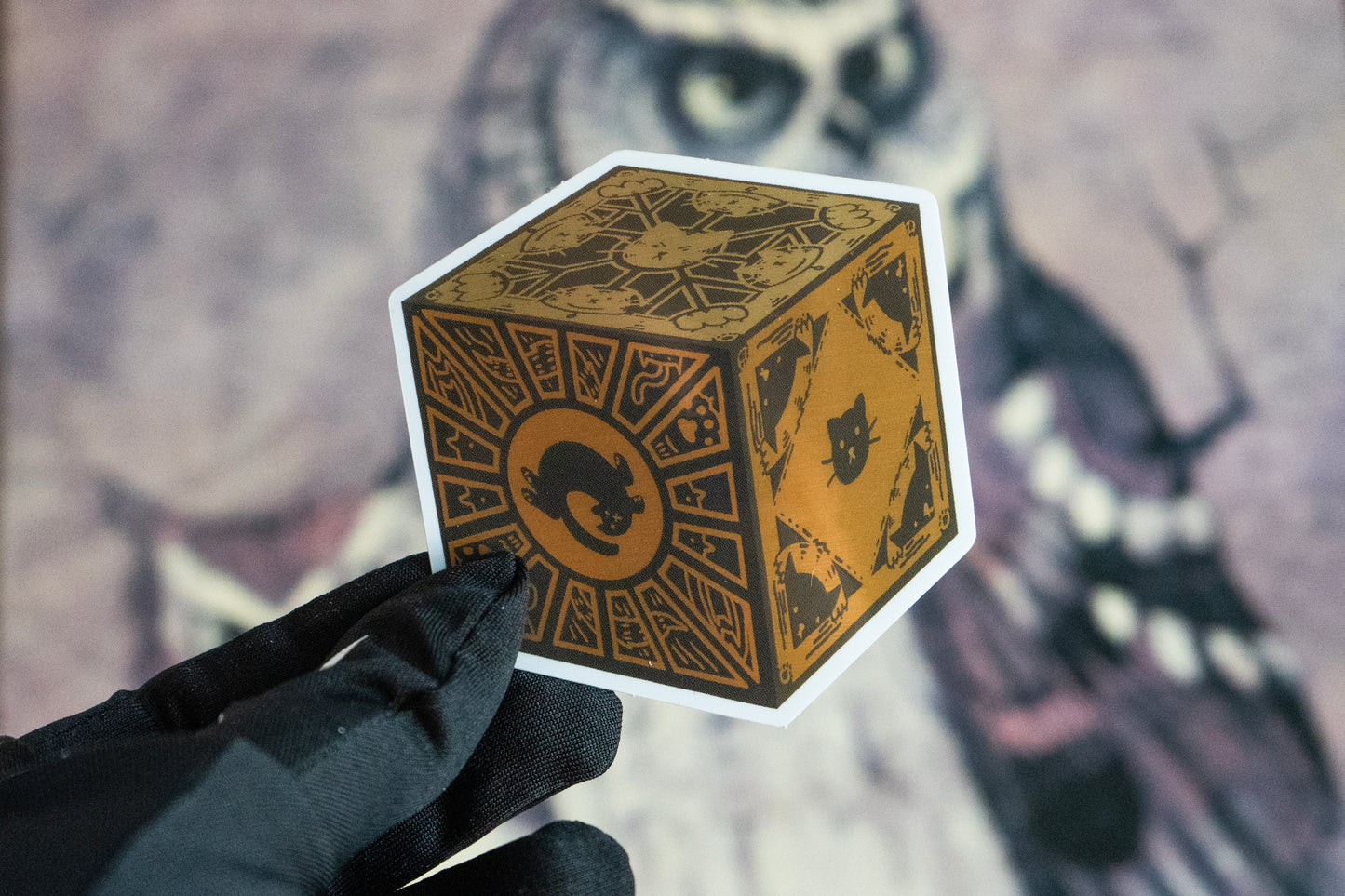 Gold Cat Lament Configuration Sticker