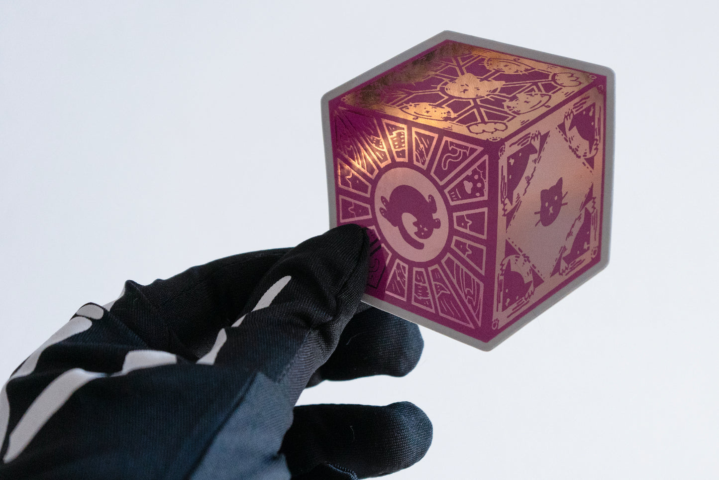 Pink Cat Lament Configuration Sticker