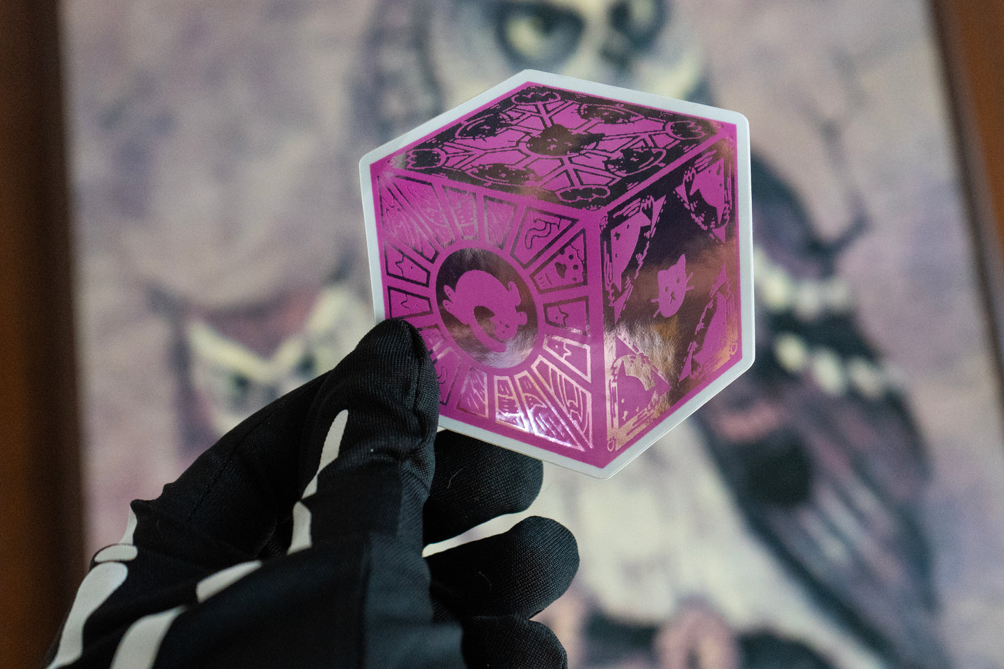 Pink Cat Lament Configuration Sticker