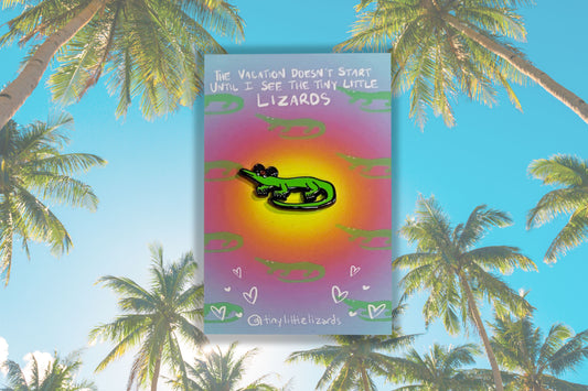 Tiny Little Lizard Enamel Pin