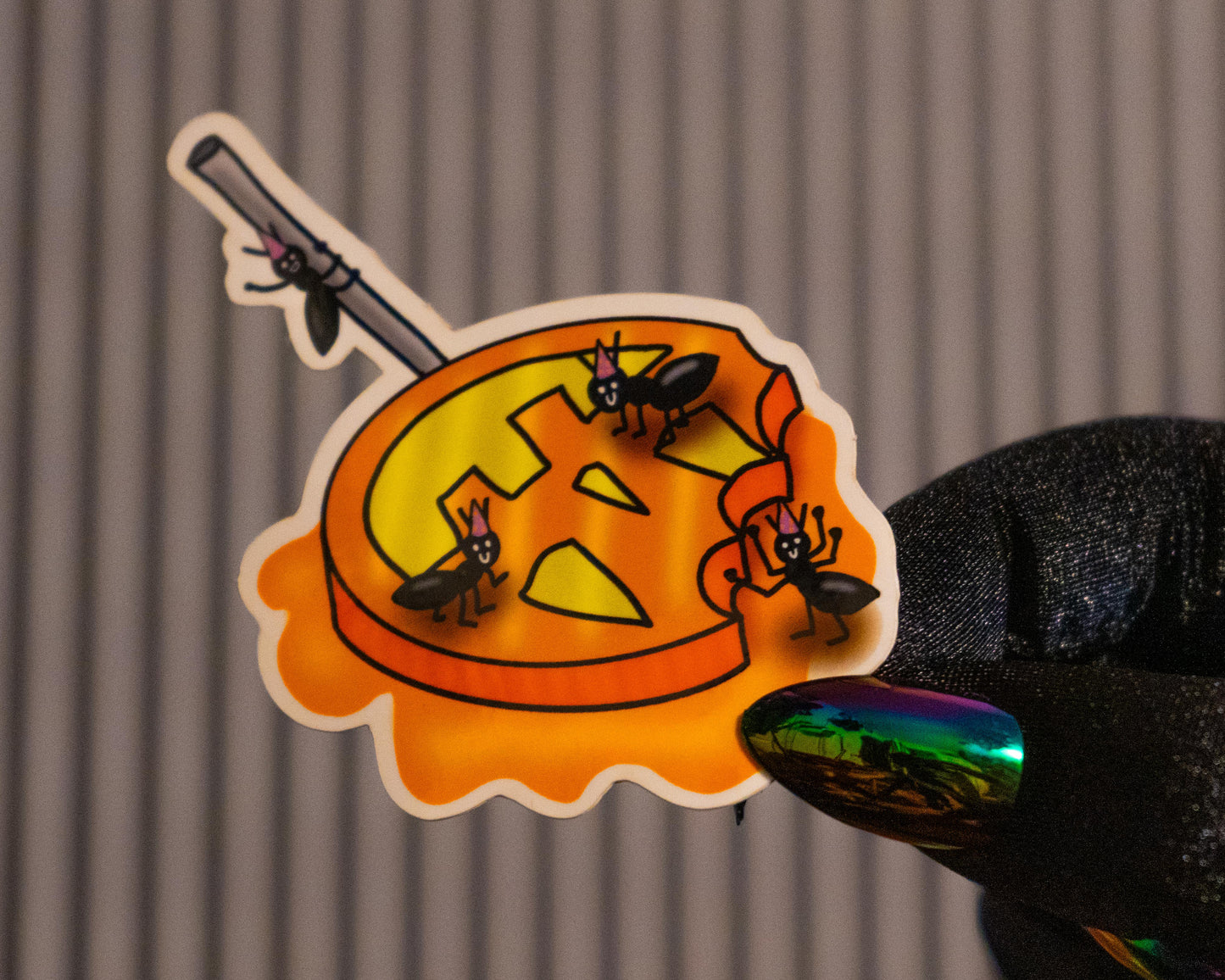 Ant Halloween Party Sticker