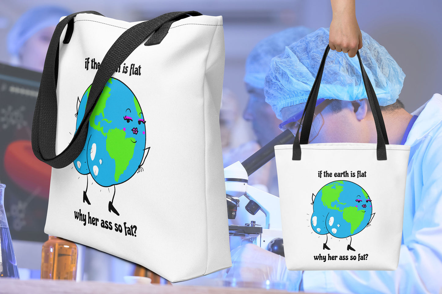 Flat Earth Tote