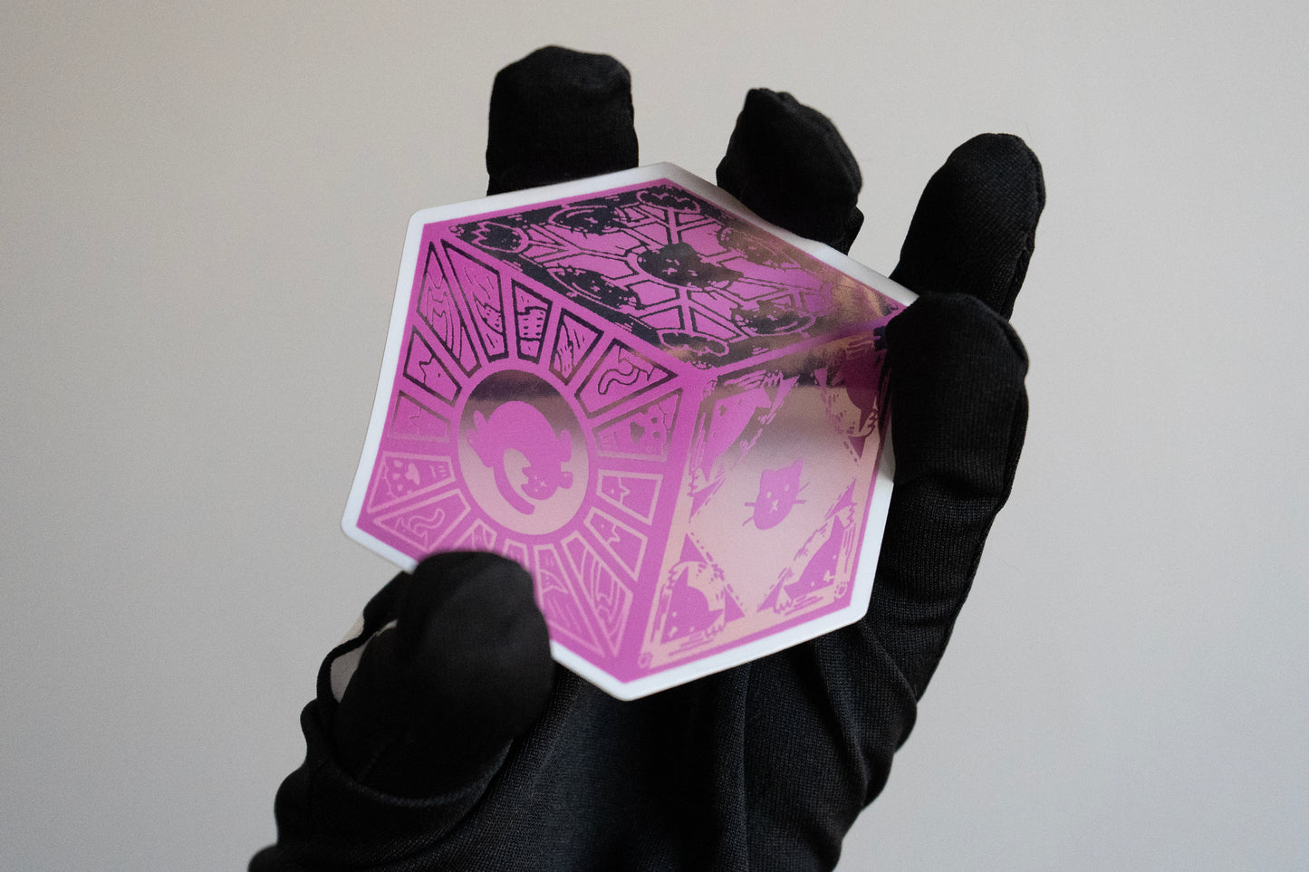 Pink Cat Lament Configuration Sticker